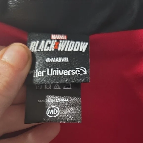 Her Universe Black Leather Jacket with Gold Accents - Picture 2 of 3